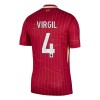 Virallinen Fanipaita Liverpool Virgil 4 Kotipelipaita 2024-25 - Miesten